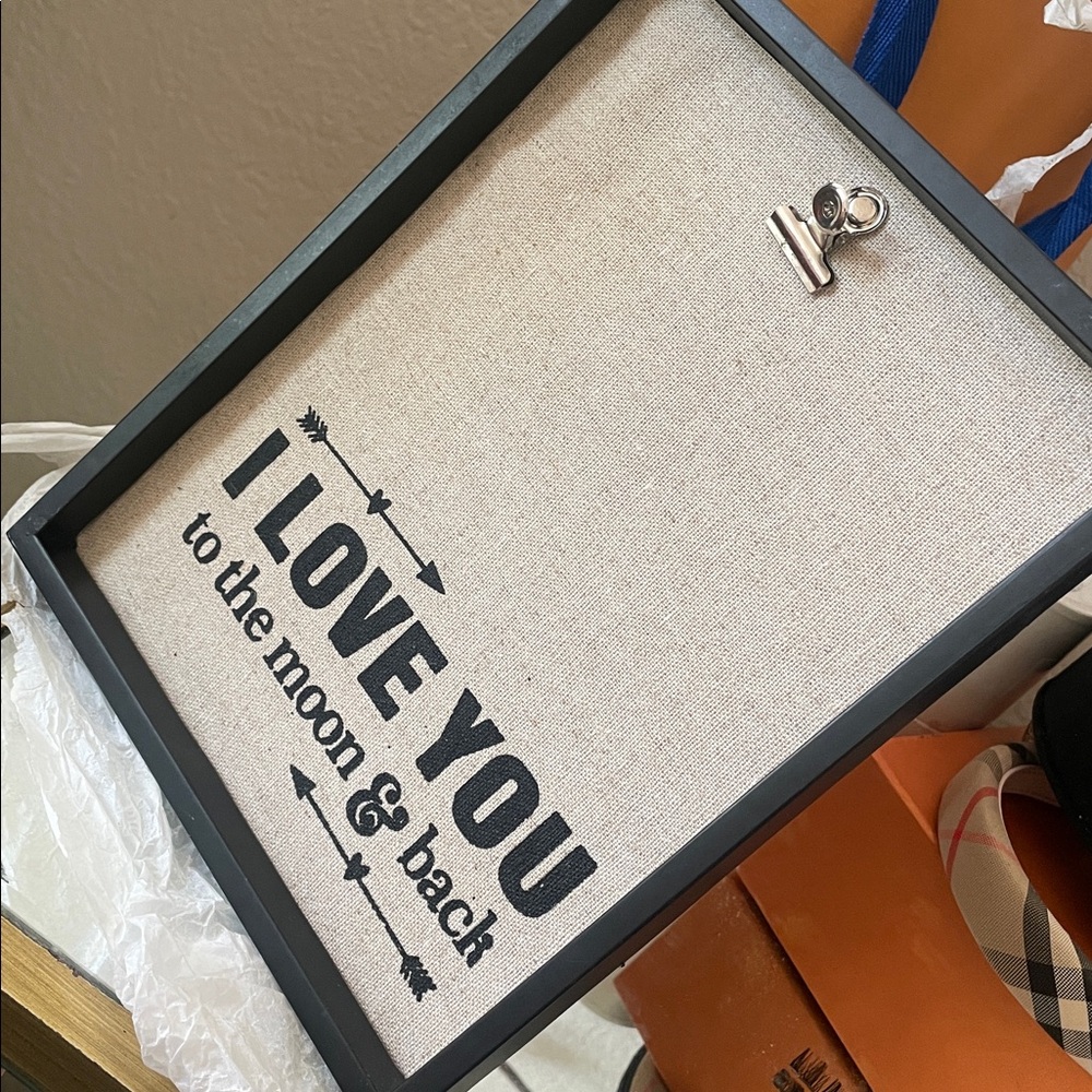 Black and Cream Love Quote Frame